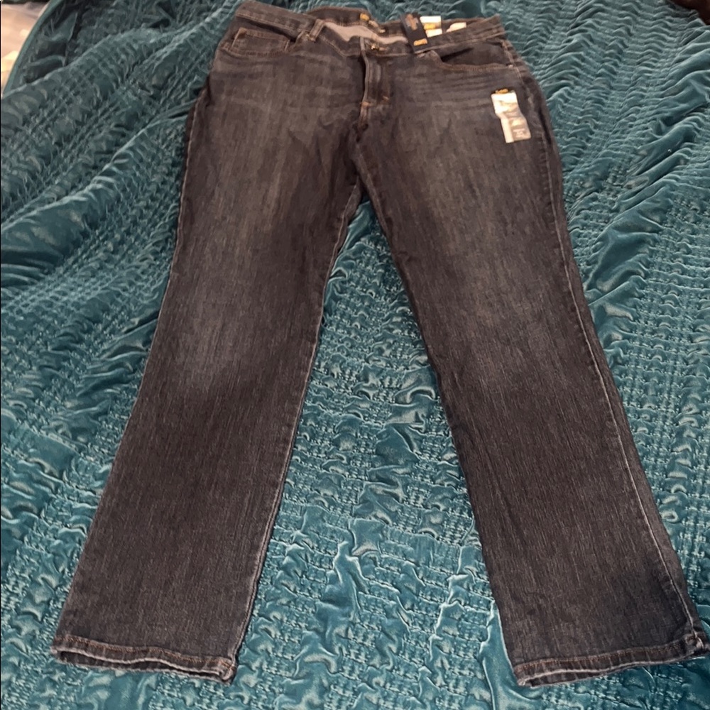 Lee Blue Straight Leg Jeans Dark Wash